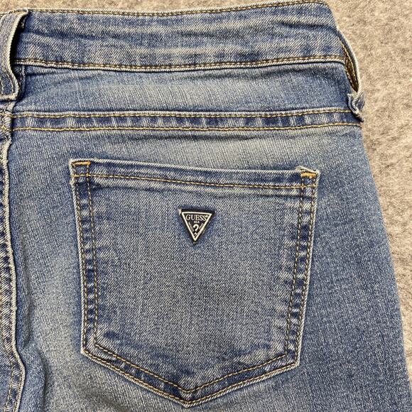 Guess Low Rise Jegging Maxine Fit Cropped Jeans Women's Size 27 Blue Denim - Picture 9 of 14